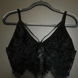 Black Lace Bralette Top